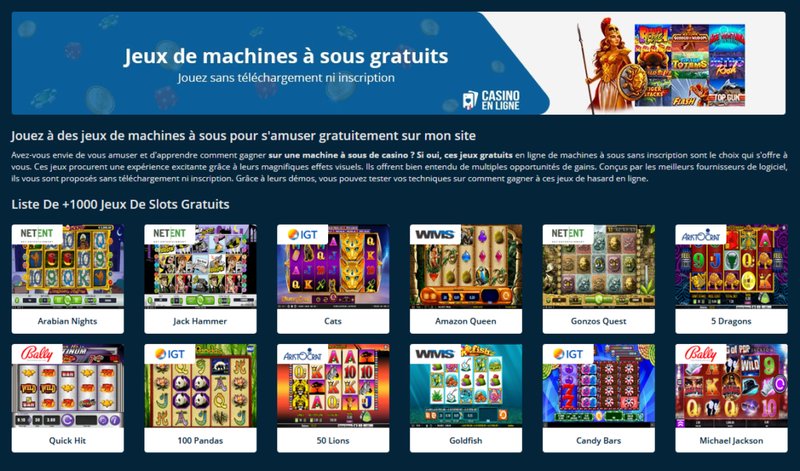 Comparaison des plus grandes plateformes de machines à sous en ligne - aperçu